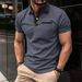 New Summer Men's Polo Shirts Short Sleeve Contrast Color Polos Men Business Casual Fashion Tops Sports Tees Man Streetwear Trendy_viptrois.com