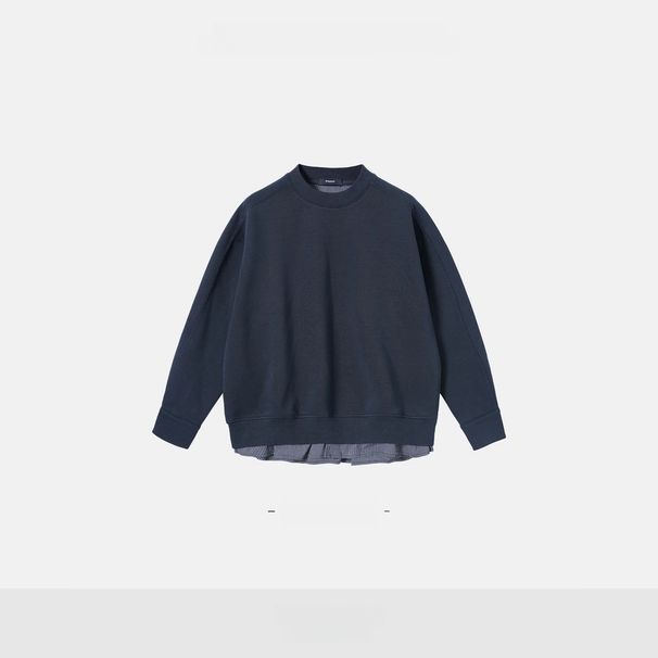 High-Quality Men's Loose Comfortable Elegant Business Casual Simple Solid Color High-End Light Luxury Stylish Sweatshirt_viptrois.com