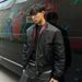 WESSK Three Fantasy Snakes YKK Zipper Water-Resistant Stand Collar Men's Autumn Winter High-End MA1 Flight Cotton Jacket_viptrois.com