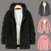 Men's Clothing Fleece-Lined Hooded Zip-Up Sweatshirt - Cozy Winter Pullover With Kangaroo Pocket (Black, Grey, Pink) - Loose Fit Streetwear_viptrois.com