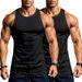 Men's Gym Training Vest American Style Quick Drying Elastic Muscle Aesthetic Racerback Two Piece Pack_viptrois.com