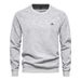 2024 spring new bamboo cotton sweatshirt foreign trade men's loose casual solid color round neck pullover European size sweatshirt for men_viptrois.com