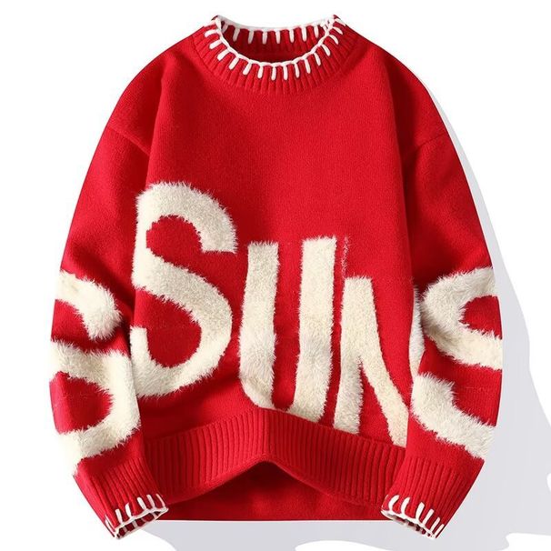 Knitted Sweater For Autumn And Winter Warmth, Arctic Fleece Sweater, Versatile Sweater_viptrois.com