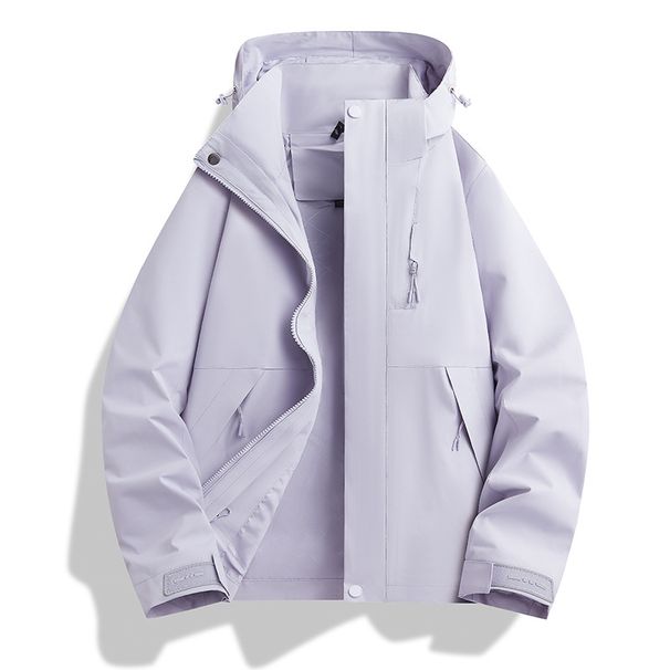 Men's Clothing Spring New Couple Jacket Outdoor Mountaineering Windproof Rainproof Detachable Hood Sports Jacket Men's Coat_viptrois.com