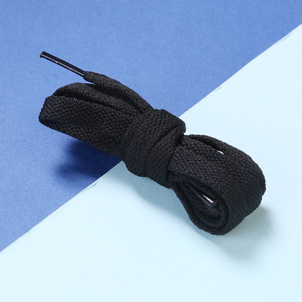 Single layer flat shoelaces white black men's and women's canvas shoes casual shoes sports shoes board shoes colorful shoelaces shoe rope trend_viptrois.com
