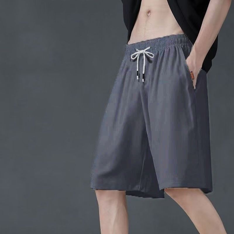 Men's Casual Loose Fit Shorts Solid Color Quick-Dry Breathable Summer Shorts with Pockets for Daily Wear S-5XL_viptrois.com