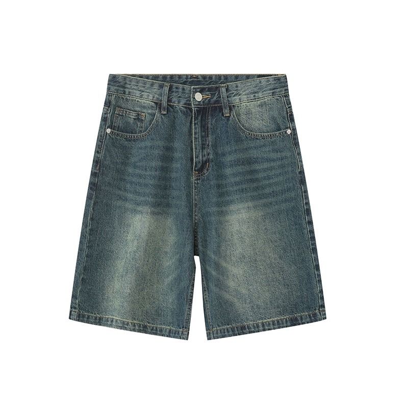 New Denim Shorts Men's Summer Ins Trendy Shorts Loose Versatile Casual Pants Trend_viptrois.com
