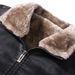 Men's leather jacket Men's leather jacket with fleece thermal leather_viptrois.com