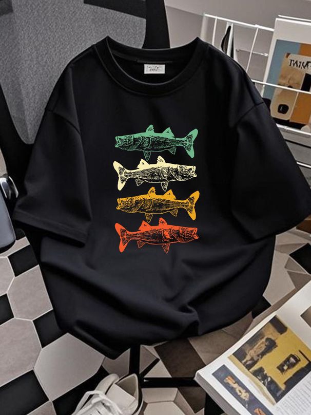 Cool Retro Snook Fish T Shirt Saltwater Fishing For Fisher Fishermen S Unique Mens Streetwear Homme Slightly Fashion Graphic Breathable Unisex_viptrois.com
