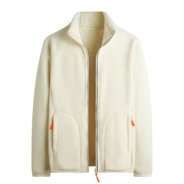 Men's Clothing Plush Jacket For Men And Women Couples 2024 New Autumn And Winter Dopamine Multi Color Fleece Jacket Double Sided Jacket For Men_viptrois.com
