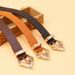 New Millennium Hot Girl Golden Three-piece Belt Women's Fashion Personality Versatile Women's Belt Dress Decorative Belt_viptrois.com