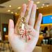 Diamond Colored Zircon Bow Pendant Rainbow Pendant Bag Keychain Pendant Bow_viptrois.com