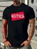 EMG Pickups Guitars Logo Men's Black T-Shirt Size S To 3XL Unisex Breathable Stretched Fashion Designer Clothes Top For Everyday Wear Soft Graphic_viptrois.com