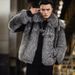 Men's Clothing Men's Faux Fur Coat New Fox Fur Short Autumn And Winter Warm Silver Fox Coat Men's Leather Casual Jacket_viptrois.com
