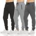 Men's Clothing Slim Fit Jogger Pants - Stretch Comfortable Casual Trousers For Gym, Workout & Daily Wear (Multi-Pack Options)_viptrois.com