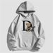 Women's Solid Color Sweatshirt Dr. Teddy Bear Print Kangaroo Pocket Drawstring Hooded Casual Comfortable Fit Sweatshirt_viptrois.com