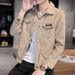 Men's Korean-Style Corduroy Jacket – Oversized Zip-Up Streetwear Coat With Hood (M-5XL) – Trendy Casual Blazer For Urban Fashion_viptrois.com
