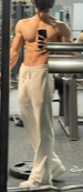 Gray Fitness Zipper Men Spring Casual Straight Pants Sports Sweatpant_viptrois.com