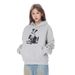 Animal Puppy Print Hoodie Casual Loose Fit Autumn Winter Men's Vibe Trendy American Style Long Sleeve Sports Sweatshirt_viptrois.com