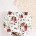 Independent Station Exclusive New Products Girls Puff Sleeve Bow Top Print Shorts Set_viptrois.com