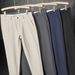 Men's Slim Fit Dress Pants For Business Casual, Wrinkle-Free & Anti-Stretch, Comfortable Office Work Trousers_viptrois.com