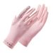 Sunscreen gloves ladies spring and summer outdoor riding ice silk anti-ultraviolet full finger dew finger cool feeling thin gloves men_viptrois.com