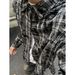 Men's Clothing American High Street Retro Niche Tie Dye Plaid Distressed Frayed Edge Shirt Men's Loose Autumn Long Sleeved Jacket Trendy_viptrois.com