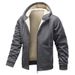 Men's Clothing Men's Sherpa Fleece Hoodie - Winter Warm Zip-Up Jacket (4 Colors, S-3XL)_viptrois.com