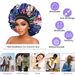 large printed sleeping cap Leopard print hair cap bonnet Elastic wide brim beauty chemotherapy cap_viptrois.com