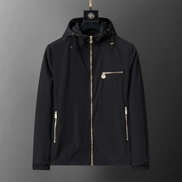 2025 Autumn And Winter New Style Hooded Jacket With Zipper Official Website Synchronization M-3XL Black_viptrois.com