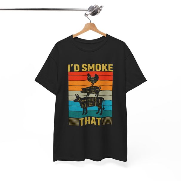 BBQ Party Smoker Shirt | Bold Chill T-Shirt Mens Womens Tees Top | Perfect For Smokers Relaxation_viptrois.com