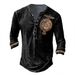 2024 Spring and New Autumn Men's European Size Fashion Slim Fit Long sleeved 3D Printed Loose Casual T-shirt_viptrois.com
