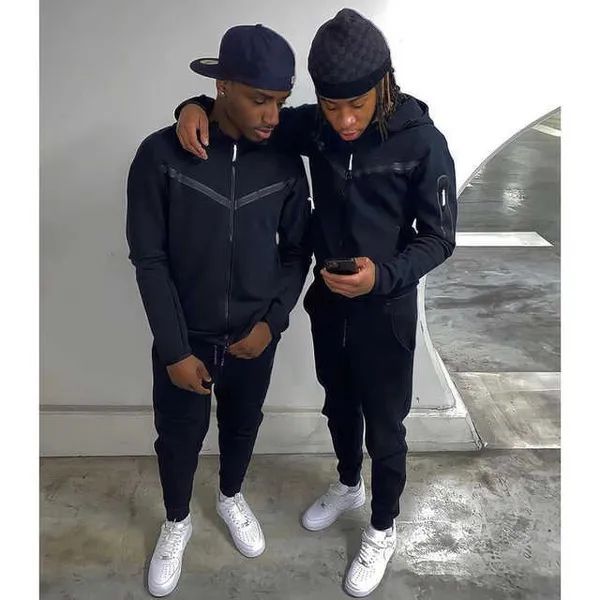 Tracksuits 2022 Men's Sports Suit Cotton Brand Tech Fleece Good Quality Hoodie Male Training Wear Sweatshirt Set_viptrois.com