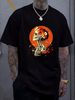 Sugar Skull Day Of The Dead Dia De Los Muertos Halloween T-Shirt Versatile Casual Stylish Stretched Breathable Streetwear Top For Everyday Wear_viptrois.com