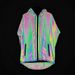 Men's Clothing colorful jacket, mid length reflective windbreaker for men, hip hop loose large size trendy jacket_viptrois.com