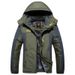 Men's Clothing Sports Outdoor Men's Fleece-lined Thickened Single-layer Rush Clothes Winter Warm Large Size Cotton-padded Soft Mountaineering Suit_viptrois.com