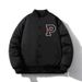 Men's Clothing National Trend Embroidery Quilted Baseball Jacket Men's Loose Trendy Couple Design Cross Border Spring And Autumn Style Student Jacket_viptrois.com