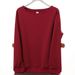 Women's Oversized Off-Shoulder Sweatshirt - 350g Heavyweight Cotton Pullover With Round Neck & Drop Sleeve, Trendy Streetwear Top (Multiple Colors)_viptrois.com