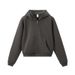"Men's Box-Cut Zip-Up Hoodie - Dragon Scale Embossed Pullover With Drop Shoulder For Streetwear Styling"_viptrois.com