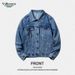 Men's Clothing Retro Style Blue Denim Jacket Men's Tops Spring And Autumn New Loose High End Coat Denim Jacket Men_viptrois.com