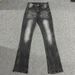 Men's Clothing Men's Flared Jeans - Cleanfit Washed Denim | Retro Slim Bootcut Trousers_viptrois.com