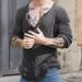 Pure Foreign Trade Men's Clothing European American Style Spring And Autumn Pullover Knitted Sweater V-Neck Woolen_viptrois.com