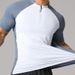 Men's Clothing Suit Men's Ice Silk Elastic Quick Drying Clothes Short Sleeved Summer Sports Track And Field Running T Shirt_viptrois.com