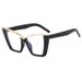 Women's Eyewear Frames New Fashion Temperament Butterfly Frame Women's Glasses Personality Trend All Match Anti Blue Light Flat Glasses_viptrois.com