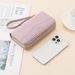 Wallet Card Cases Temperament Simple Long Double Pull Women's Wallet Large Capacity Litchi Pattern Multi Card Slot Wallet Clutch_viptrois.com