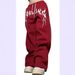 Unisex Fleece Jogger Pants With Letter Print, Straight Leg Design, Casual Sportswear Available In Multiple Colors And Sizes_viptrois.com