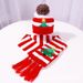 Christmas tree hat scarf with LED glare 2-piece knitted alphabet animal jacquard fan scarf_viptrois.com