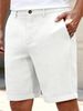 Summer Men's Knitted Waffle Shorts Breathable Casual Beach Five Point Pants Solid Color Versatile Luxury_viptrois.com
