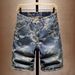 Men's Clothing New Trendy Brand Embroidery Loose Shorts Summer Thin 5 Point Shorts_viptrois.com