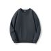 Pure Cotton Crew Neck Sweatshirt Does Not Deform, Long Staple Cotton Terry Drops Shoulders, Vintage Jacket With Loose Long Sleeves As A Base_viptrois.com